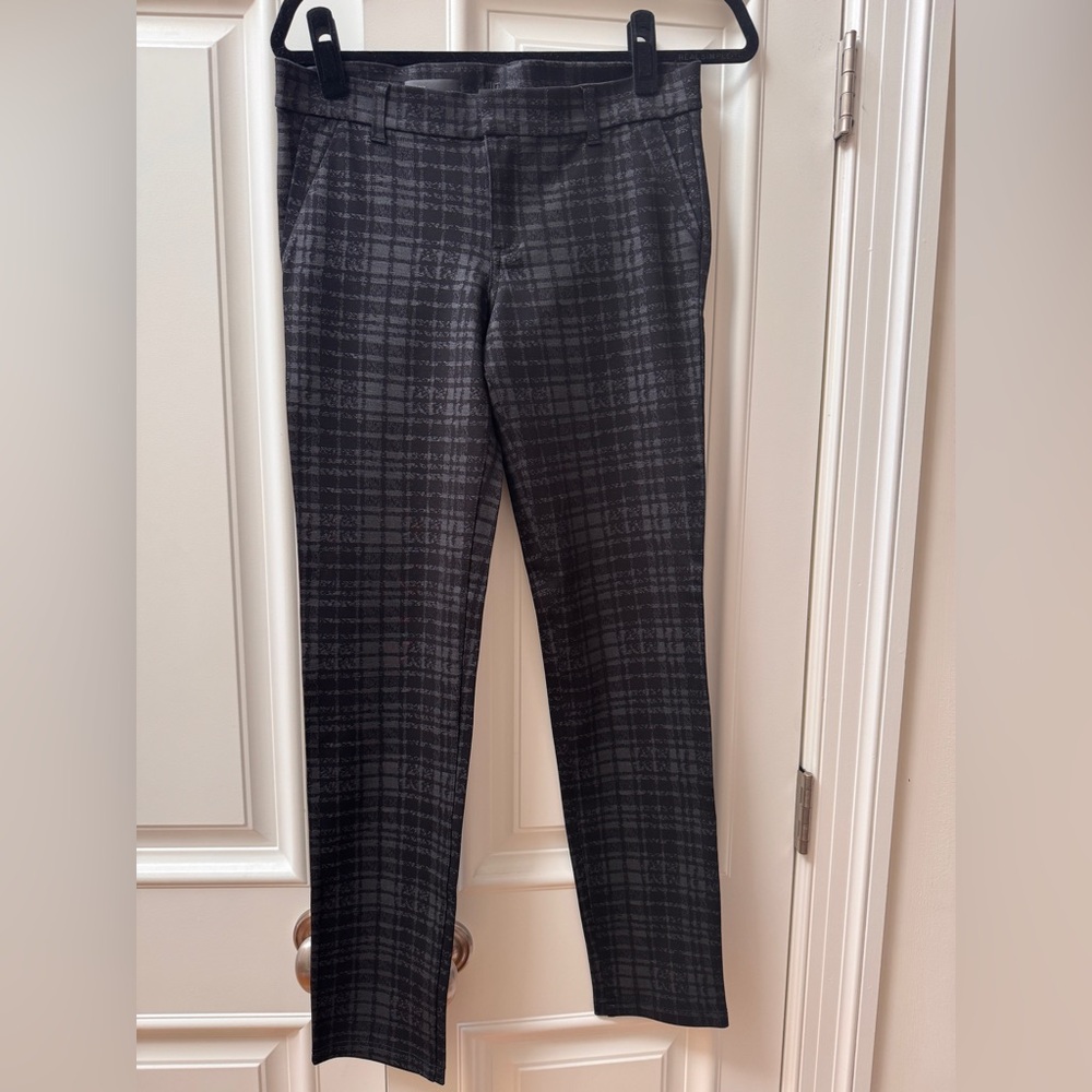 Kut from the Kloth Charcoal Check Skinny Pants